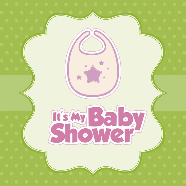 Baby shower kort — Stock vektor