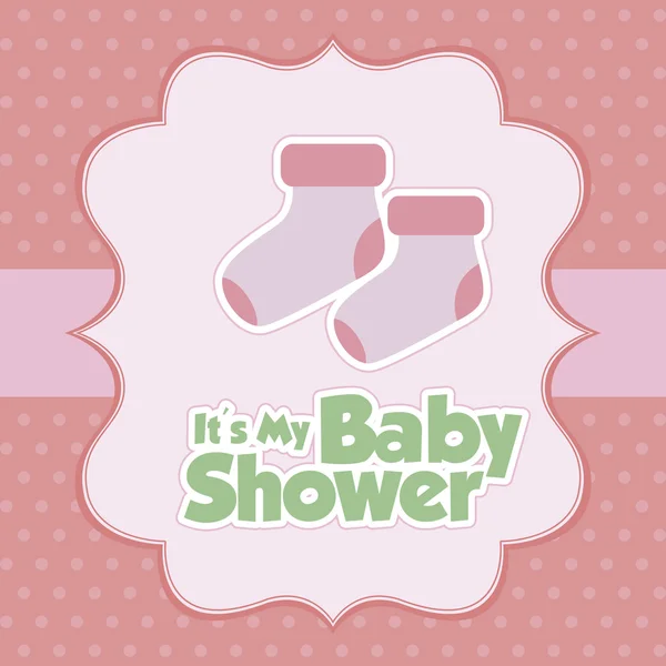 Baby shower Card — Stock Vector