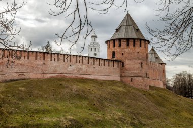 Novgorod Detinets. Eski Novgorod Kremlin. Veliky Novgorod.
