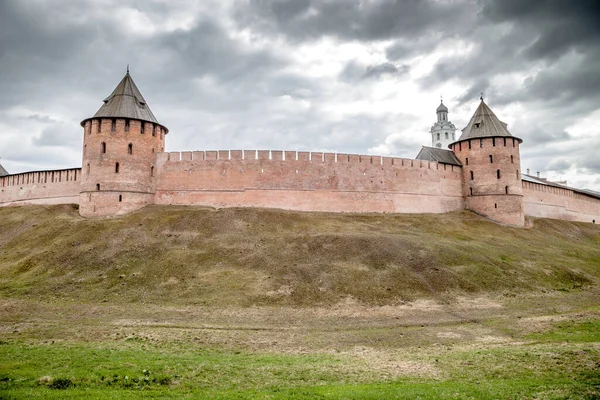 Detintos Novgorod Antiguo Kremlin Novgorod Monumento Arquitectura Está Incluido Lista — Foto de Stock