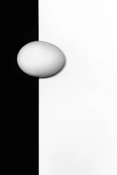 Artistic Black White Egg Photo — Stock Photo, Image