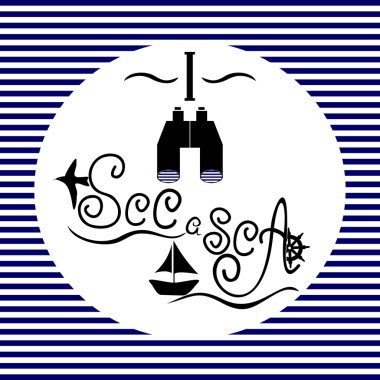 arka plan mavi ve beyaz bir deniz görmek kelime çizgili