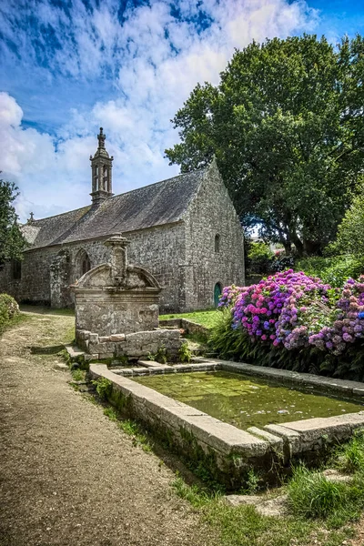 Locronan Finistere Brittany França Capela Notre Dame Bonne Nouvelle Séculos — Fotografia de Stock