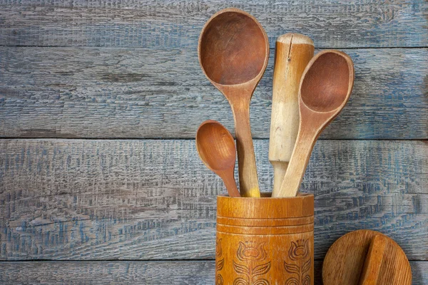 Old wooden spoon — Stock Photo, Image