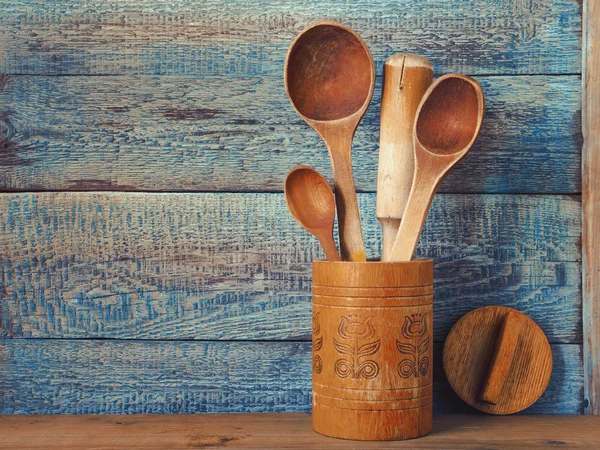 Old wooden spoon — Stock Photo, Image