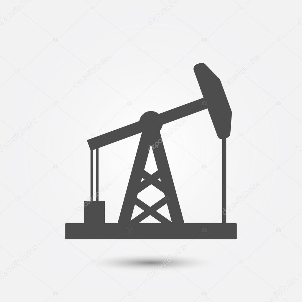 Oil pump icon. Vector illustration.