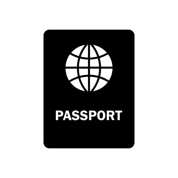Значок паспорта. Путешествие по всему миру. Вектор плоской конструкции il — стоковый вектор