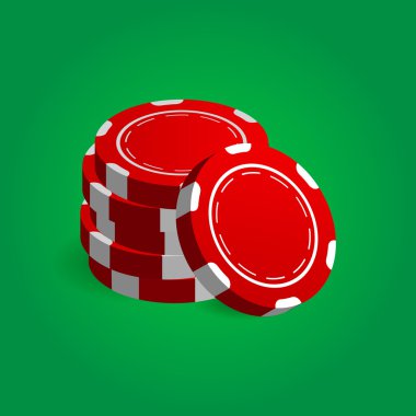 Yığın kırmızı Poker Casino fişi gösteren resim 