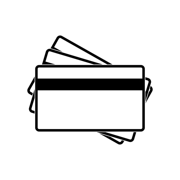 Ícone de cartões de crédito. ilustração vetorial — Vetor de Stock