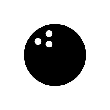 Bowling topu ikonu. vektör illüstrasyonu