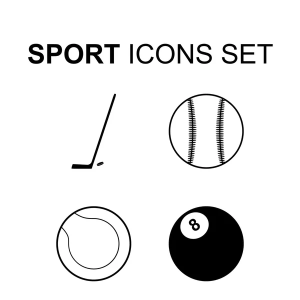 Icônes de sport ensemble. illustration vectorielle — Image vectorielle