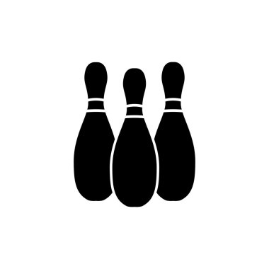 Bowling lobutları ikonu. vektör illüstrasyonu