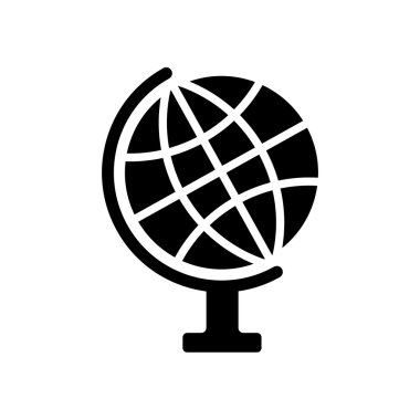 Dünya ikonu. vektör illüstrasyonu.