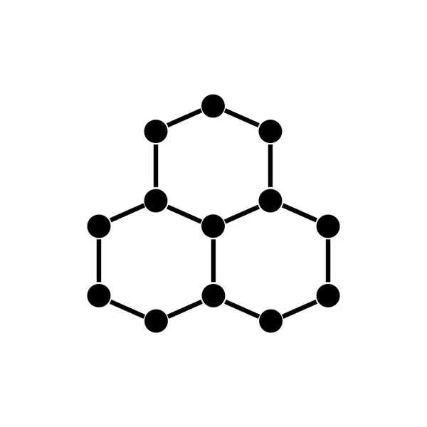 Molecular structure icon. Vector illustration — Stock Vector