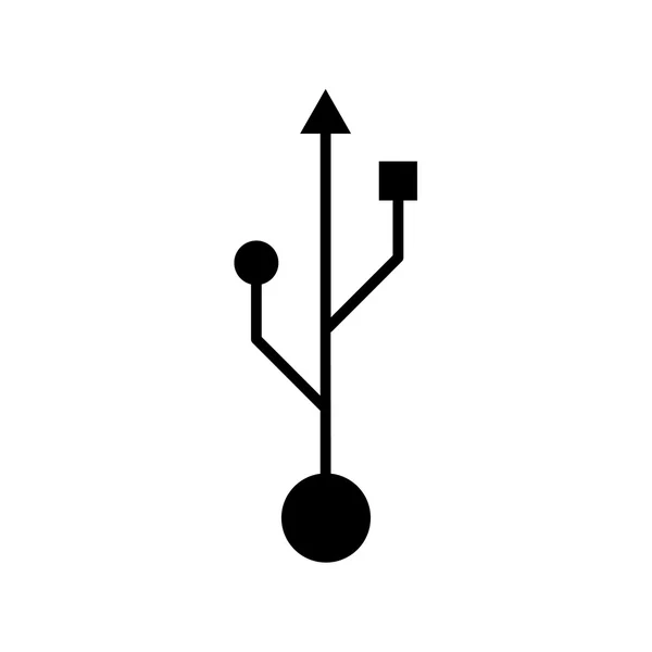 Usb-Symbol. Vektorillustration — Stockvektor