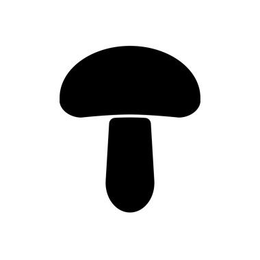 Mantar ikonu. Vektör İllüstrasyonu