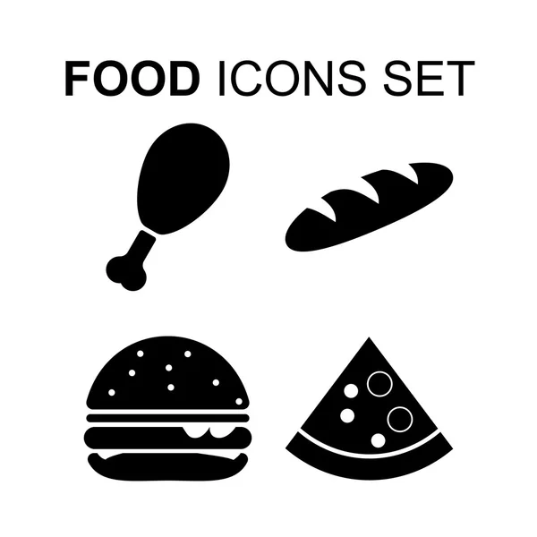 Icônes alimentaires ensemble. illustration vectorielle — Image vectorielle