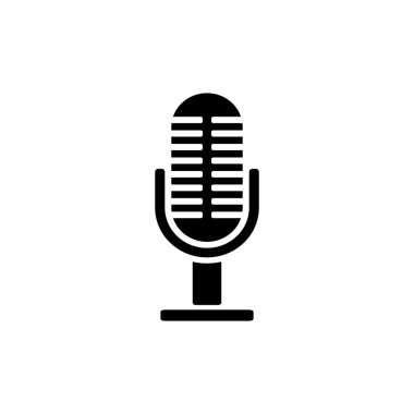 mikrofon simgesi. vektör illüstrasyonu