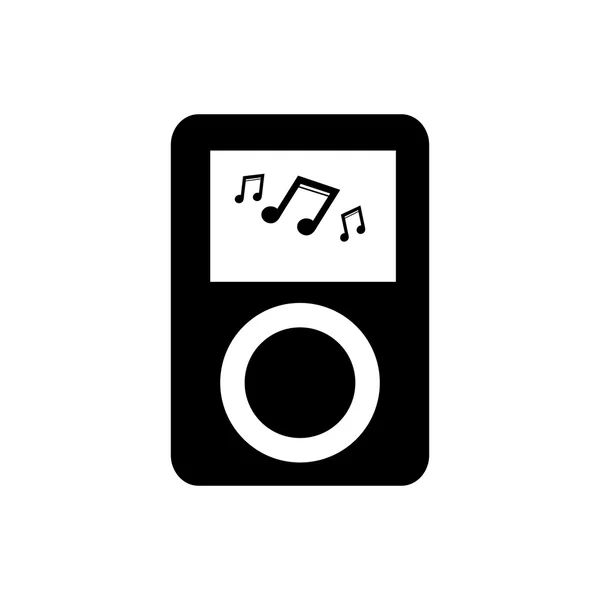 Icône de lecteur Mp3. Symbole de lecteur multimédia portable. Illustration vectorielle — Image vectorielle