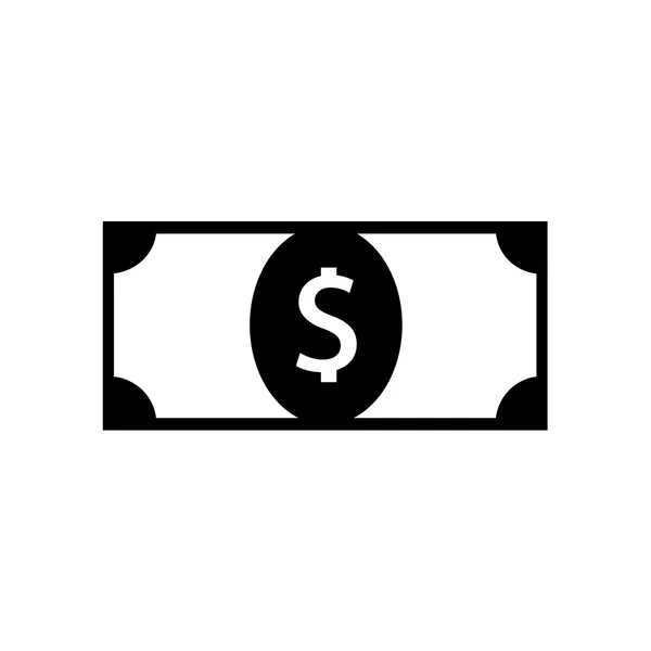 Geld-Symbol. Cash-Symbol. Dollar-Symbol. Vektorillustration. — Stockvektor