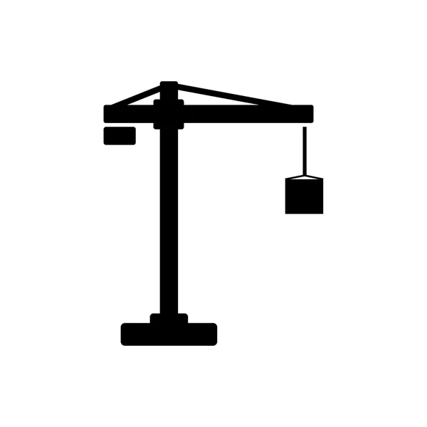 Baukran-Symbol. Vektorillustration — Stockvektor
