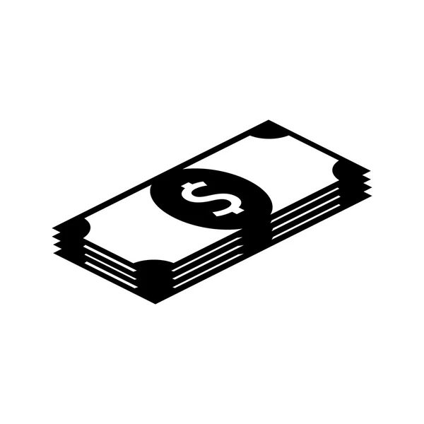 Geld-Symbol. Cash-Symbol. Dollar-Symbol. Vektorillustration. — Stockvektor