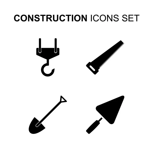 Conjunto de iconos de construcción. Ilustración vectorial — Vector de stock