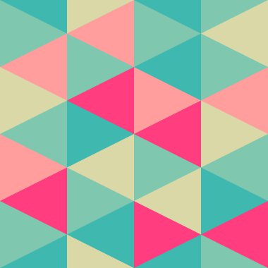 Sorunsuz üçgen desen. Geometrik soyut doku. Vektör ba