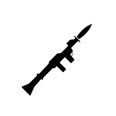 El bombası fırlatıcı simgesi. Vektör çizim