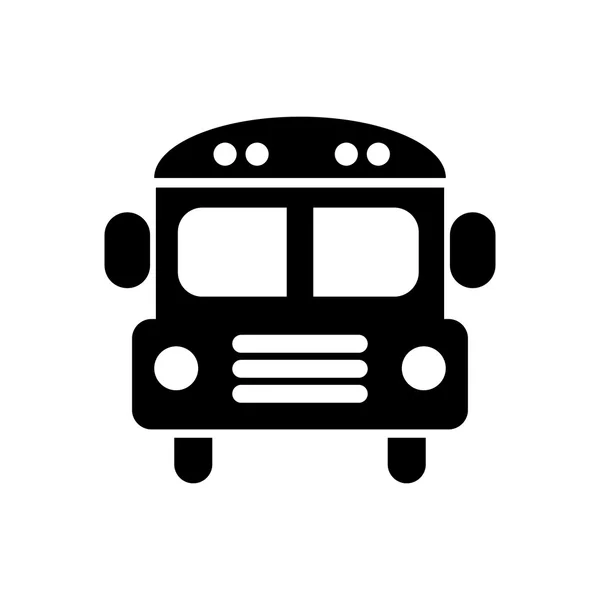 Ikon bus sekolah. ilustrasi vektor - Stok Vektor