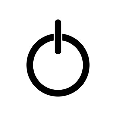 güç düğmesi simgesi. vektör çizim