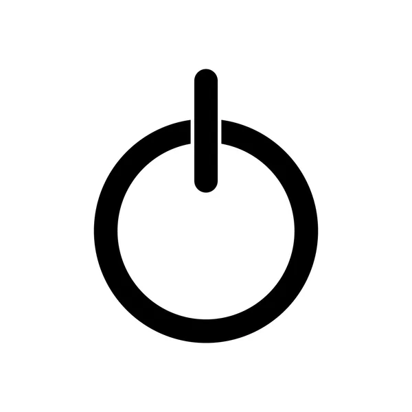 Icono del botón de encendido. ilustración vectorial — Vector de stock