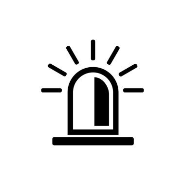 Polis flasher simgesi. vektör çizim