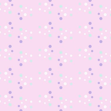 Pembe arka planda basit nokta deseni. Duvar kağıdın için şık bir tasarım. Vektör illüstrasyonu