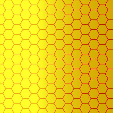 Bal peteği arka planı. Vektör turuncu desen