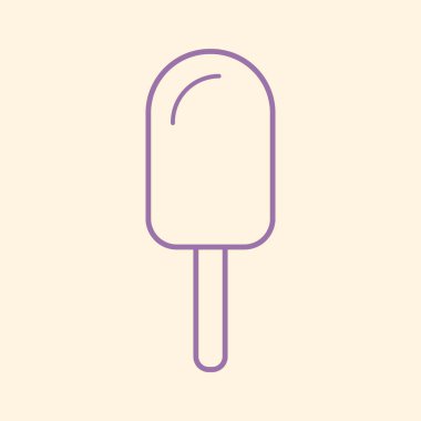 Dondurma konisi ikonu izole edildi. Modern tatlı vanilyalı tatlı işareti. Vektör