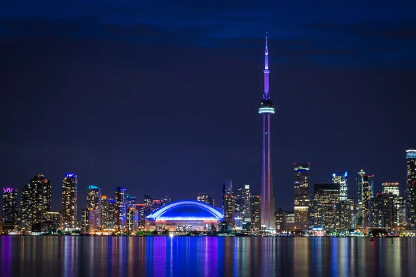 Skyline de Toronto por la noche — Foto de Stock