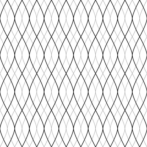 Abstracte golvende lijnen, naadloze patroon, vector achtergrond — Stockvector