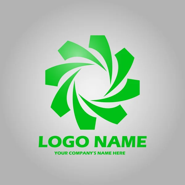 Vetor de ícone de logotipo abstrato geométrico — Vetor de Stock