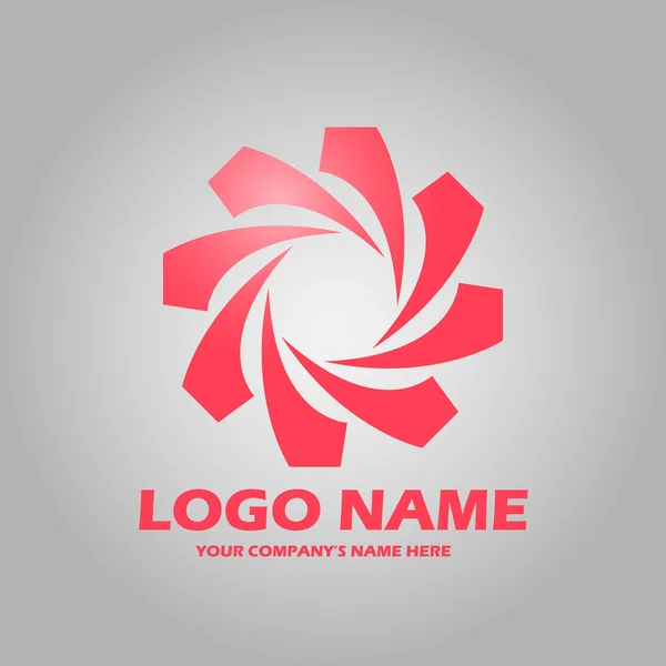 Geometric abstract logo icon vector — Stock Vector