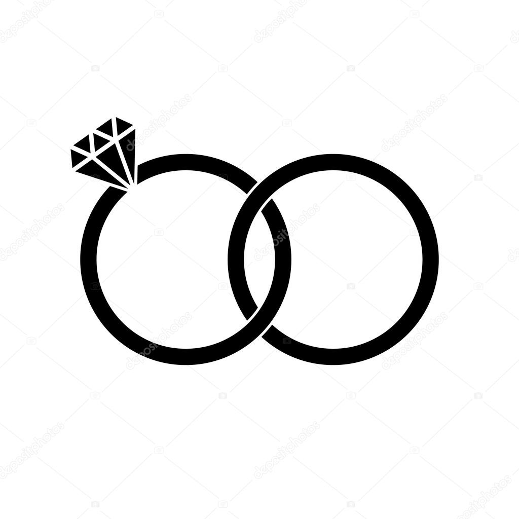 Aquarium temperatuur De Kamer Wedding rings sign icon. Engagement symbol. Flat design. Vector Stock  Vector by ©mike_green #88966634