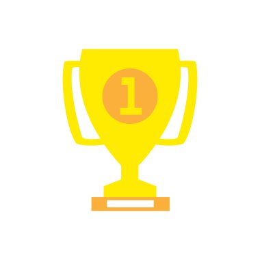 Trophy Kupası düz simge vektör