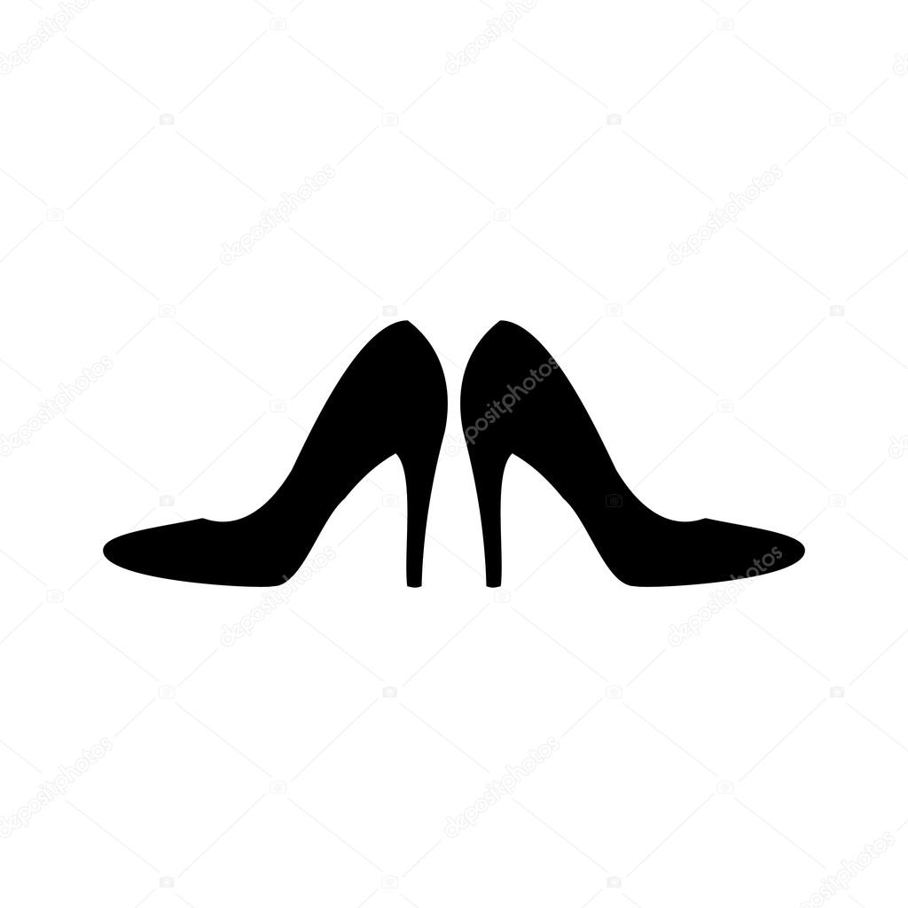 Women sign. Women's shoe icon. High heels shoe symbol. Vector il