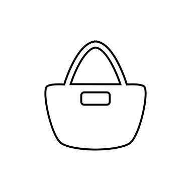 Alışveriş poşeti ikonu. vektör illüstrasyonu