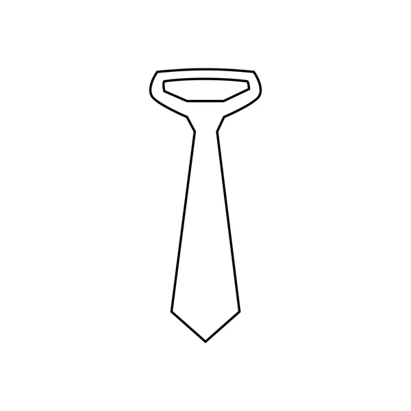 Krawattensymbol. Vektorillustration. — Stockvektor