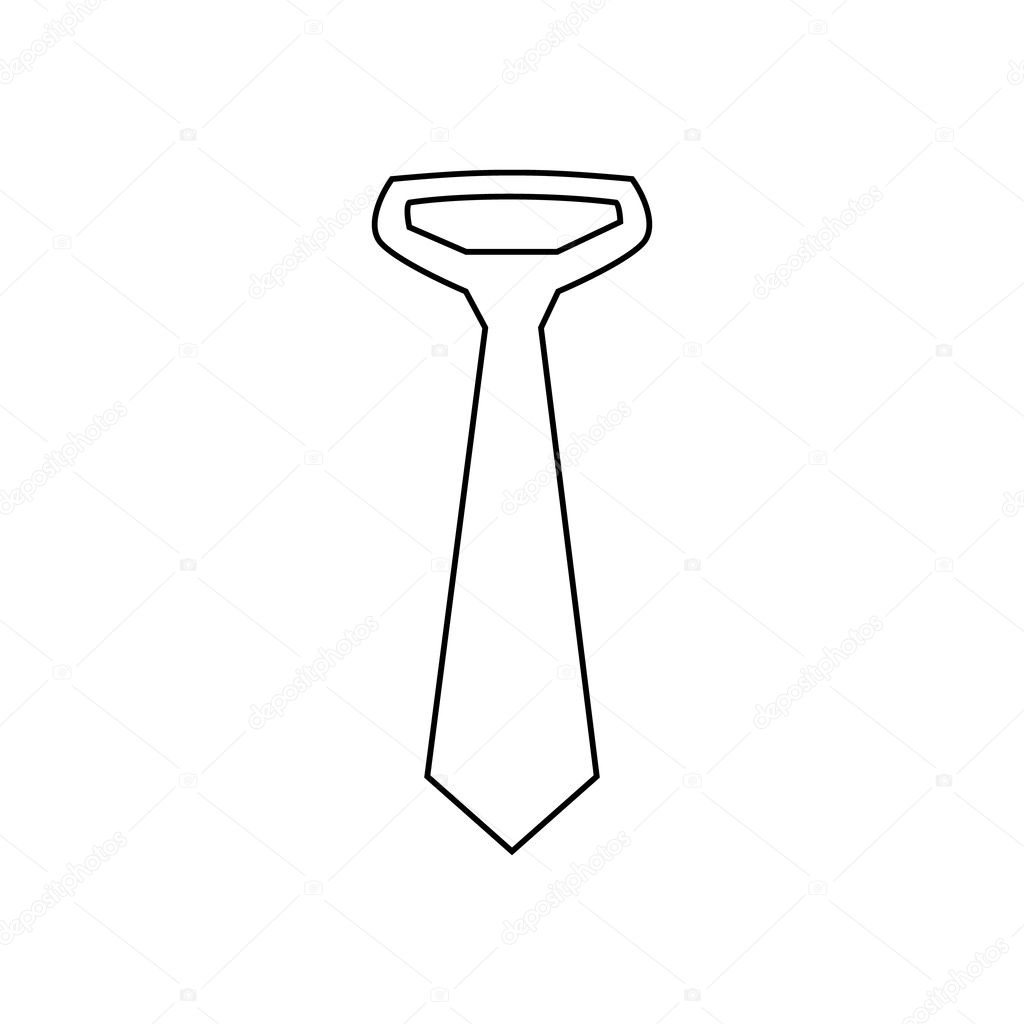 Tie icon. Vector illustration.