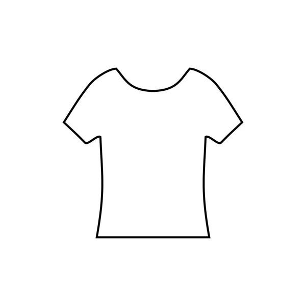 T-shirt-ikonen. Kläder-symbol. Vektor illustration. — Stock vektor