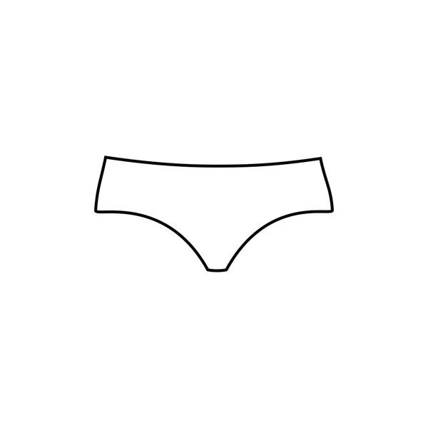 Underkläder kvinnor byxor ikon. Vektor illustration. — Stock vektor