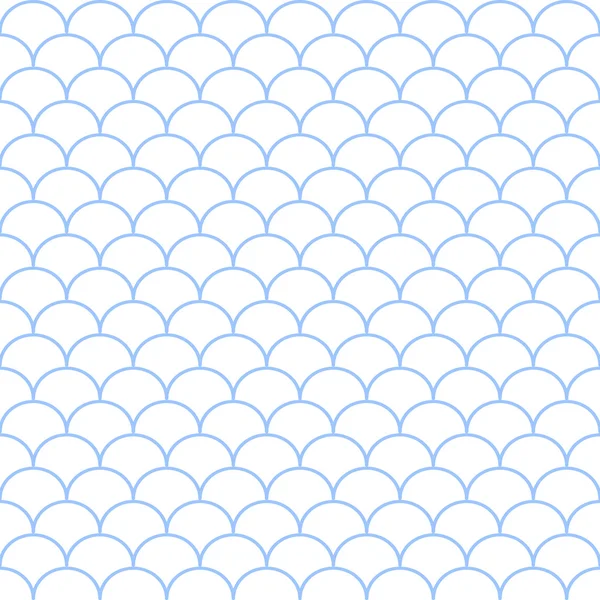 Abstract blue and white seamless wave pattern. Vector illustrati — Stock Vector