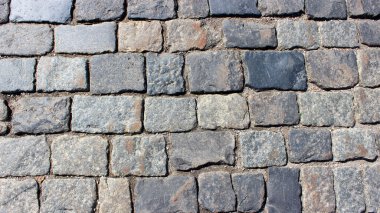 Gri doku kaba taş yol